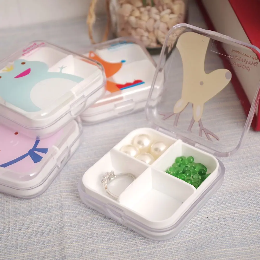 

Children Mini Cute Plastic Pill Box Medicine Case For Healthy Care Empty Drugs Box Jewelry Organizer Tablets Sewing Box Storage