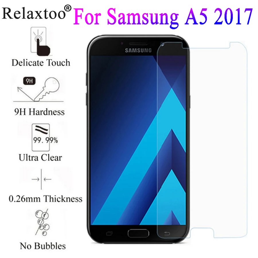 Закаленное стекло для Samsung Galaxy A5 2017 Защитная пленка 2 5 D|glass for samsung|tempered glass samsungglass |