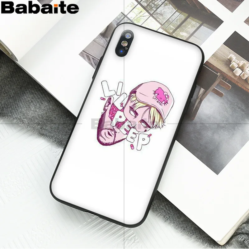 Babaite Lil Peep Lil Bo Peep узор ТПУ Мягкие аксессуары для телефонов Чехол для Apple iPhone 8 7 6 6S Plus X XS MAX 5 5S SE XR