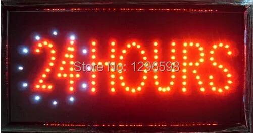 CHENXI Горячая низкая мощность 10*19 дюймов полуоткрытый ультра яркий магазин открыть 24 часа рекламные вывески