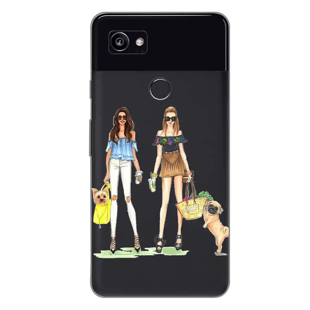 Funda De Telefono Ciciber De Dibujos Animados De Mejores Amigas