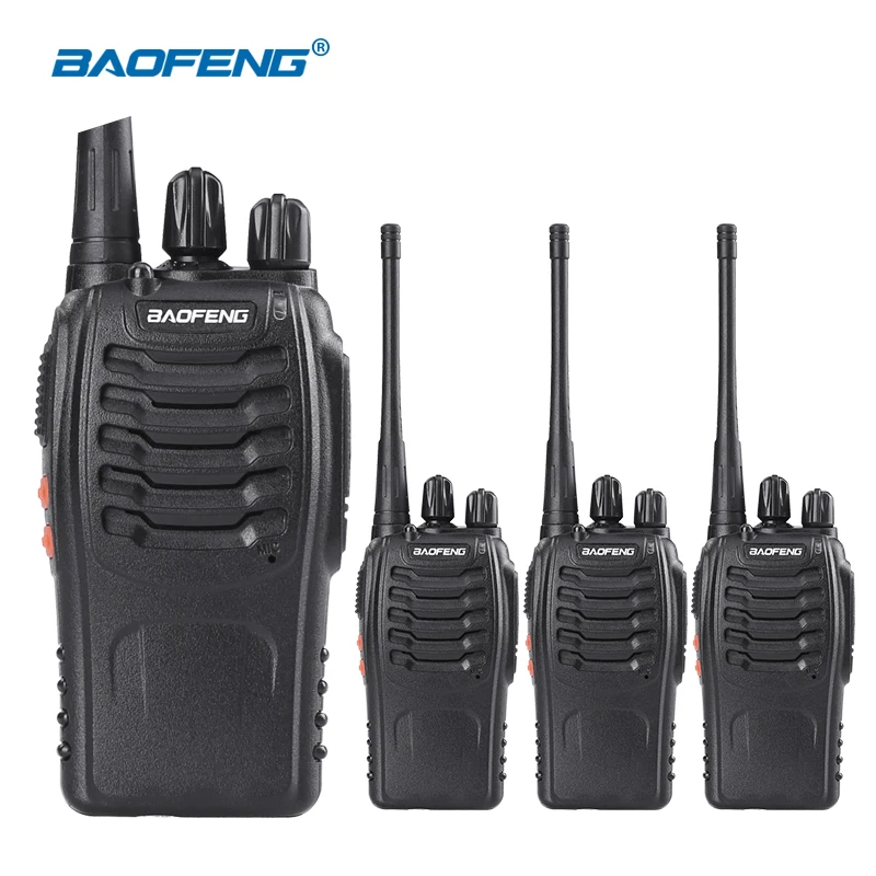 4 шт. BAOFENG BF-888S радио-антенна 16CH FM UHF 400-470 МГц двухстороннее радио трансивер портативный сканирующий монитор Любительское радио, Си-Би радиосвязь