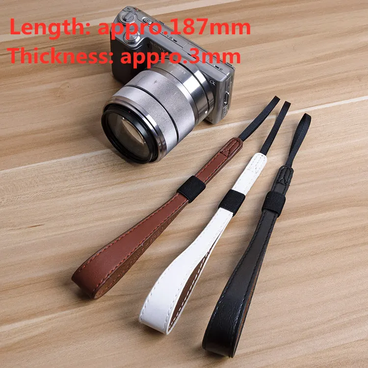

Fashion characteristic universal camera wrist hand strap soft PU DSLR for nikon/canon/fuji/sony A5100a6300A7RM2A6000A6500a7