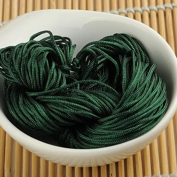 

WITUSE 1 meters Waxed Thread Cotton Cord String Strap Wholesale Necklace Rope Bead Fit shamballa Bracelet EQB167