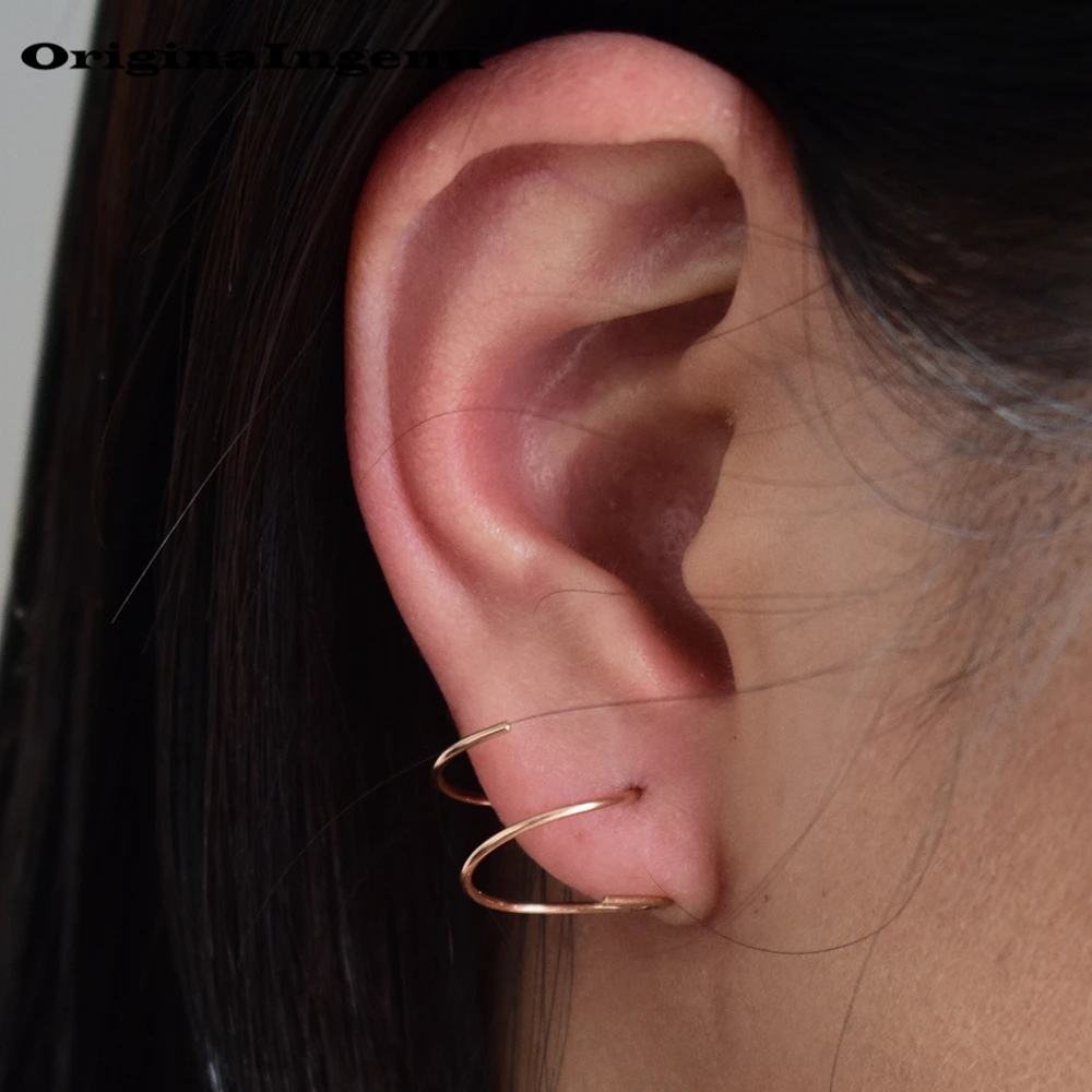 

Vintage Jewelry Earrings Handmade Minimalist Spiral Circle Personalized Gift Oorbellen Earrings for Women