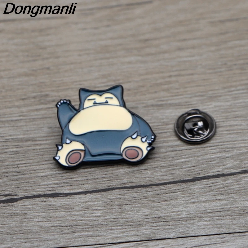 L3361 Snorlax Декоративный металл эмалированные Броши мультфильм творческие металлические броши Джинсовая Шляпа значок воротник ювелирные изделия 1 шт