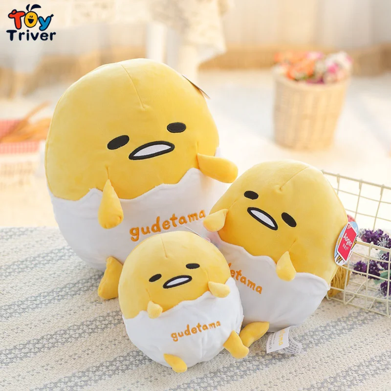 Yellow Gudetama Lazy Egg Yolk Brother плюшевая игрушка Triver Мягкая кукла для детей подарок на день рождения декор дома магазина Прямая