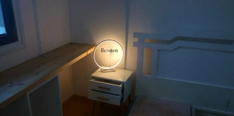 Horsten Nordic Creative Art Decortaion Dimmable LED Table Lamp Minimalism Modern Round Desk Table Light Bedside Lamp Gift (9)