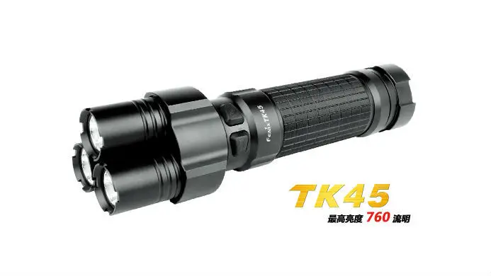 

Free Shipping 1pc Fenix TK45 3xCree XP-G LED (R5) 760 Lumens Waterproof Tactical Handheld LED Flashlight Torch