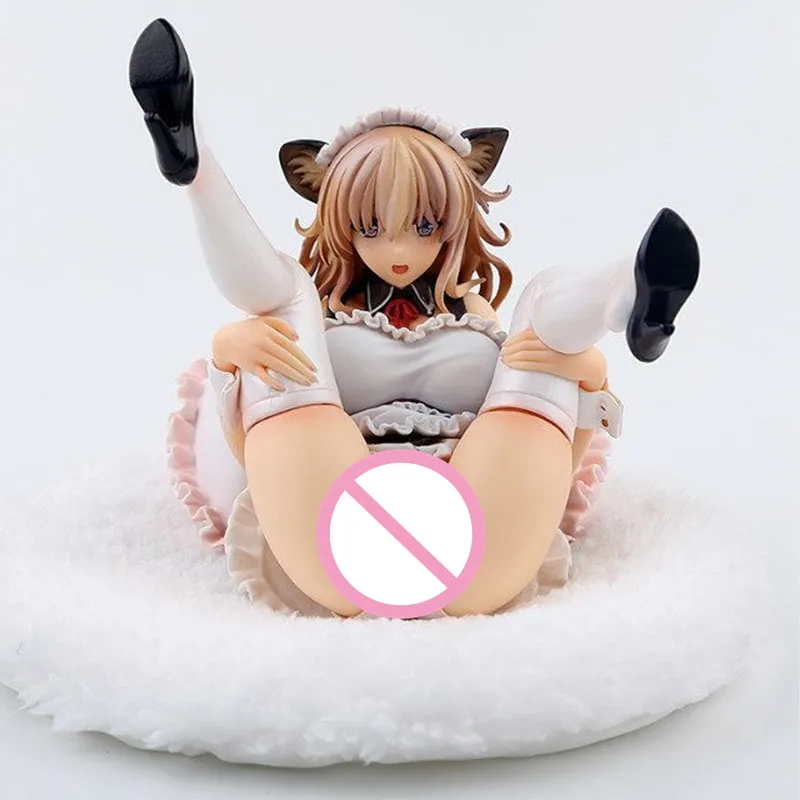 

14cm Alphamax Skytube Girl Maid By Misaki Kurchito Hiro Cat Sexy girls Anime PVC Action Figures toys Anime figure Toys For gifts