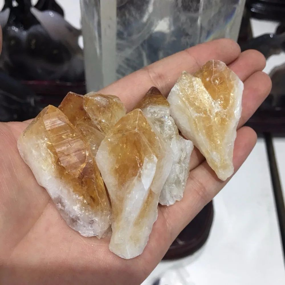 100 г натуральный цитрин кристалл кварц необработанные камни целебные кристаллы энергетические камни