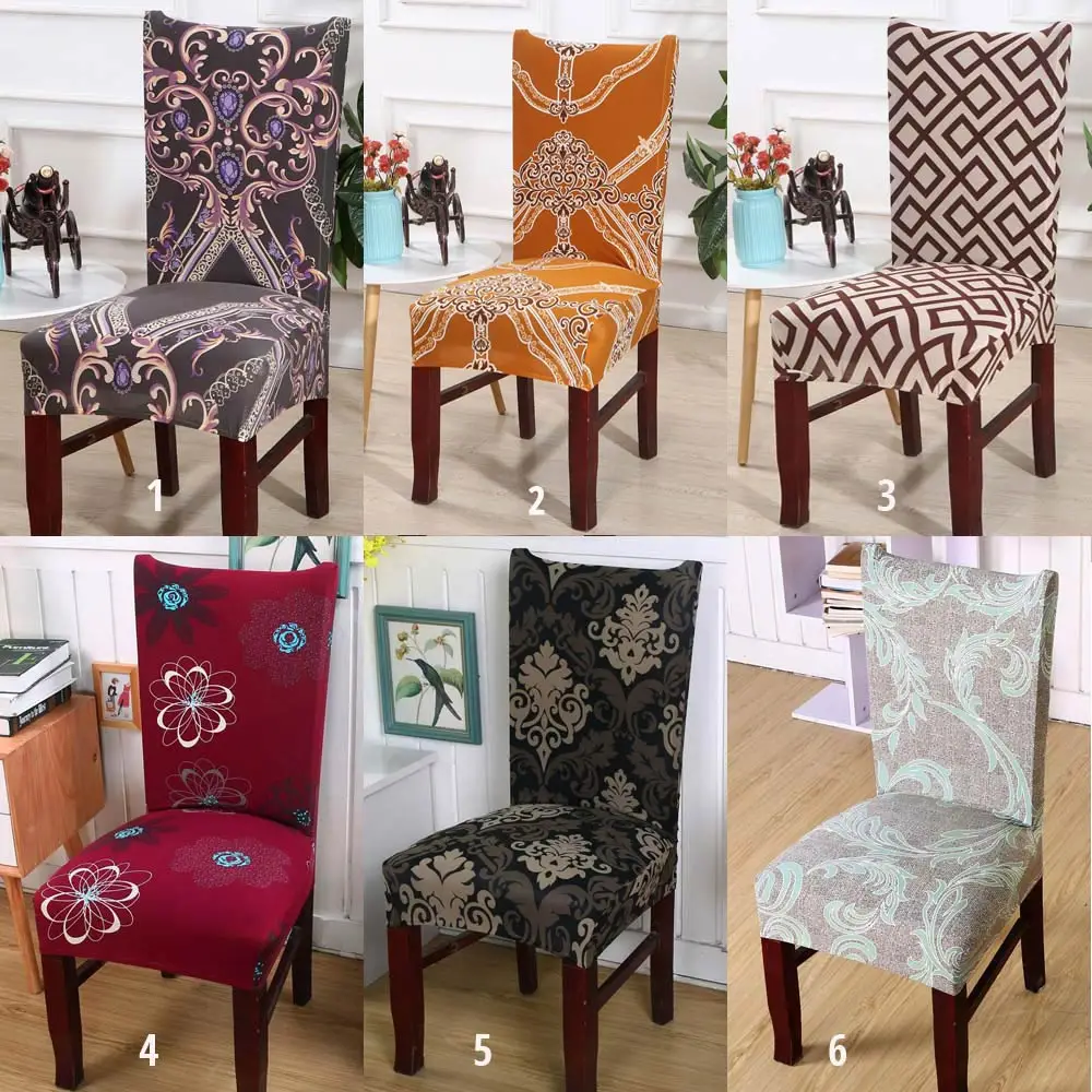 

Svetanya print Dinner Chair cover Home Stretch elastic