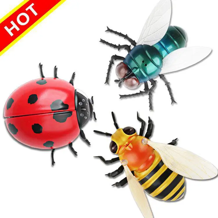 

LeadingStar Creative Simulation RC Infrared Induction Insect Toys Scary Tricky Fly Bee Ladybug Toys