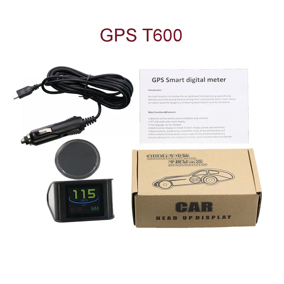 Vjoycar P10 T600 автомобильной OBD2 gps Компьютер Автомобильный цифровой OBD вождения