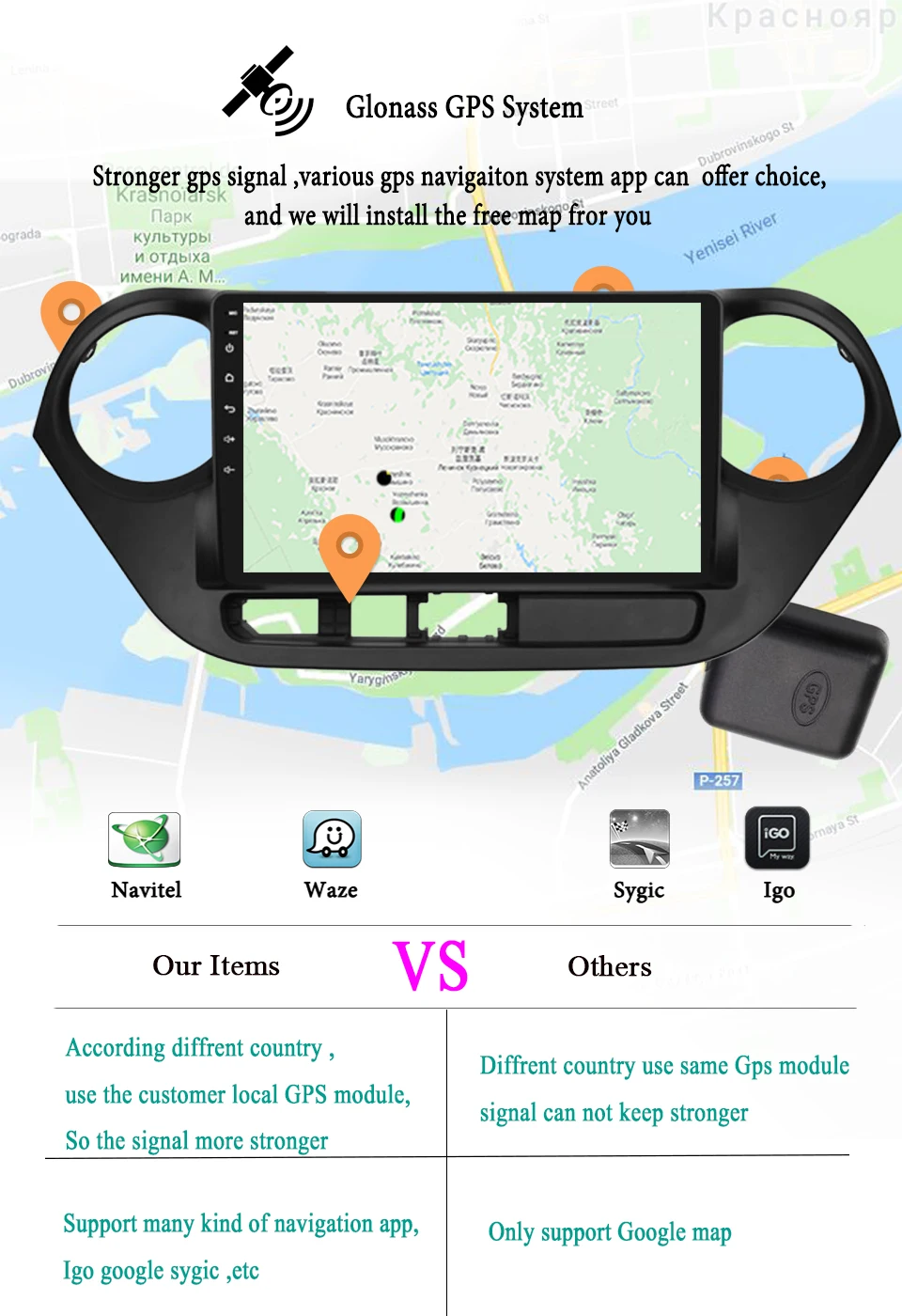 Discount Octa Core 4GB RAM 64GB ROM Android 9.1 Car DVD Multimedia Player Radio For Hyundai I10 LHD Diver 2013-2018 Carplay Head Unit 9
