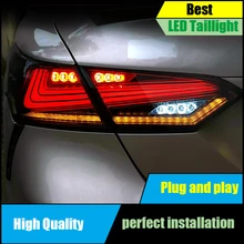 For Toyota Camry 2018 2019 LED Tail Light Assembly DRL+Dynamic Turn Signal+Brake+Reverse taillight Rear Lamp Light Car Styling For Toyota Camry 2018 2019 LED Tail Light Assembly DRL+Dynamic Turn Signal+Brake+Reverse taillight Rear Lamp Light Car Styling