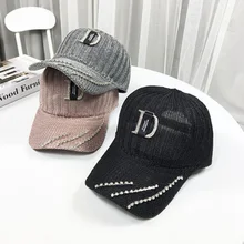 Высококачественная бейсбольная кепка со стразами bвинтажная Роскошная Женская Ковбойская бейсбольная кепка D с буквенным узором Gorras Женская стеклянная кепка со стразами