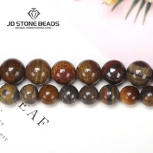 Бусины Из Натурального железа тигровый глаз, морозный камень, размер 6, 8, 10 мм, свободные бусины,, сделай сам, ручная работа, ювелирный аксессуар, энергетический драгоценный камень