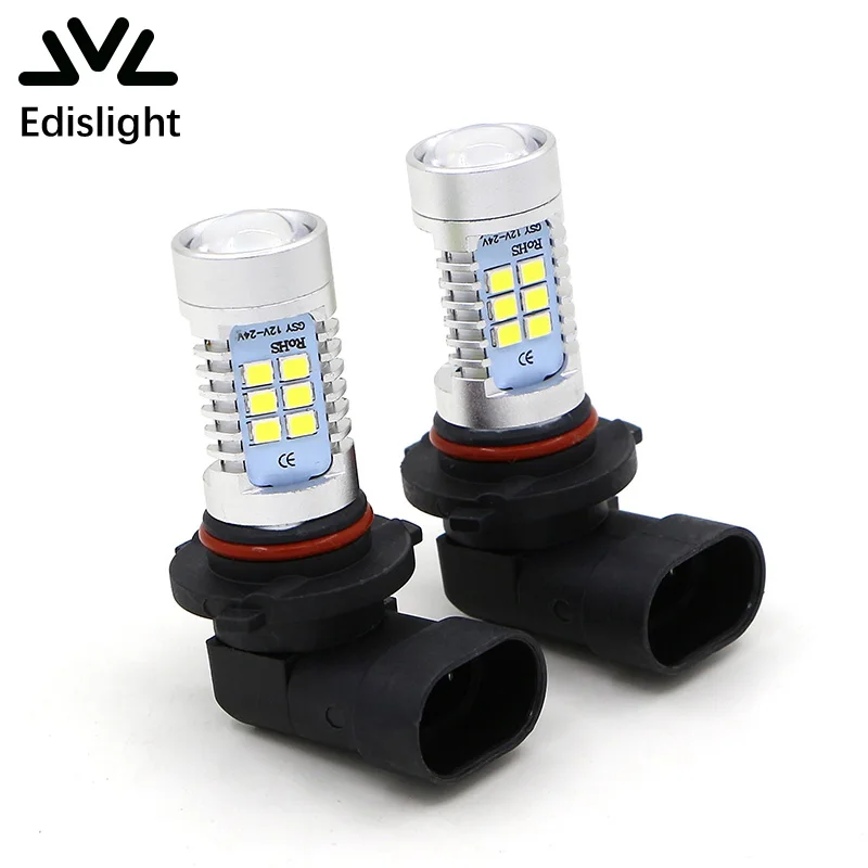

Edislight Super Bright Pair 9005 HB3 LED High Power 21SMD 850LM White LED Car Fog Light Bulb
