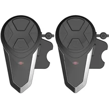 2 pcs BT-S3 Capacete Da Motocicleta BT Interfone Interfone Moto fone de Ouvido Bluetooth Sem Fio À Prova D’ Água com a Função de Rádio FM