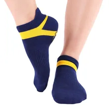 Женские хлопковые нескользящие носки для йоги с захватами дышащие Противоскользящий пол носки дышащая Гимнастика-Пилатес спортивные носки для фитнеса