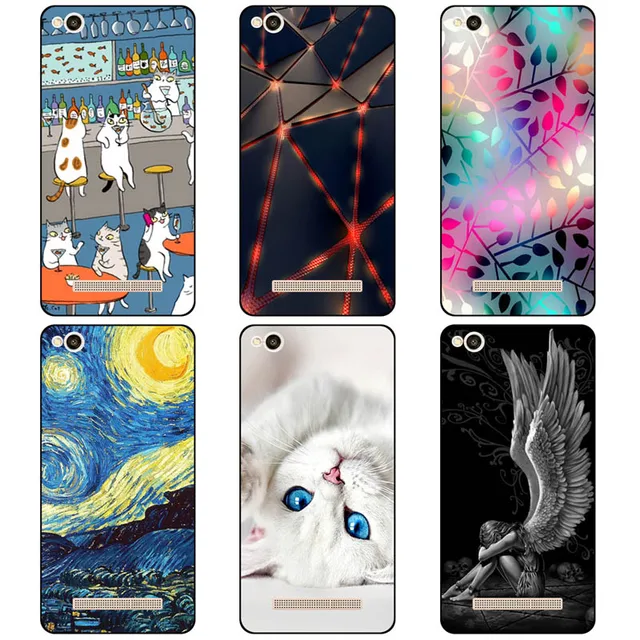 Special Price Colourful For Xiaomi Redmi 4A Case Soft TPU Silicone Colored Painting Phone Cases For Xiaomi Redmi 4A Redmi4A 5.0 inch CaseCover