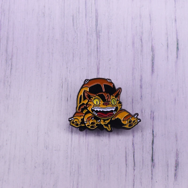 Cat bus enamel pin My Neighbor Totoro inspired brooch | Украшения и аксессуары