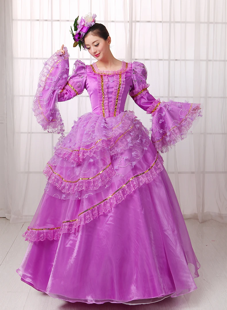Renaissance Victorian halloween costumes For Women renaissance jurk medieval adult queen costumes edwardian dress 3xl (1)