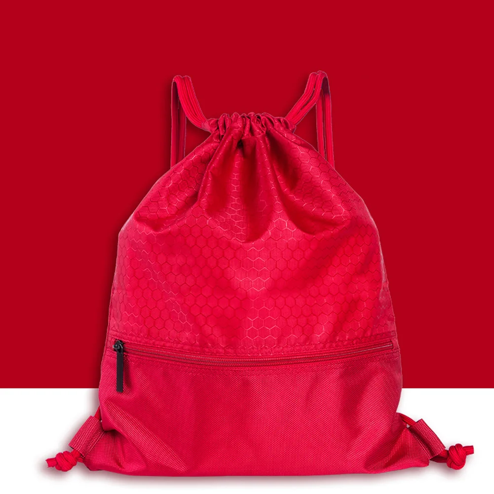 

Women Men Travel Sports Backpack Nylon Solid Fashion Riding Drawstring Lock Anti-splash Large Capacity Wear Resistant Outdoor