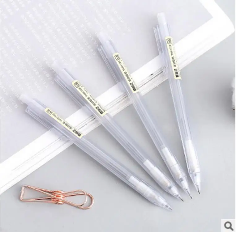 

TUNACOCO 0.5mm simple transparent plastic mechanical pencil automatic pen school office supplies bb1710097