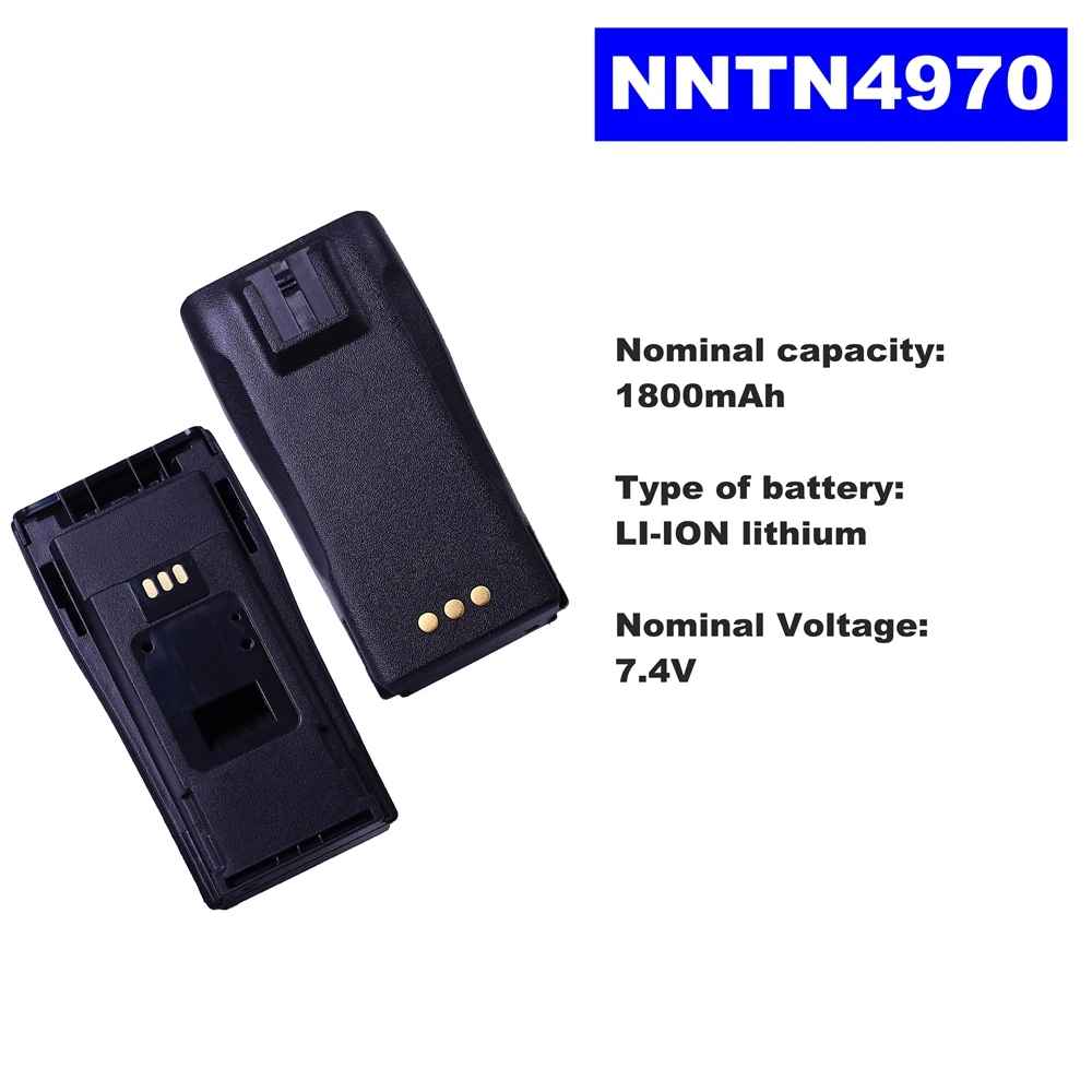 7 4 V 1800mAh литий ионный аккумулятор радио NNTN4970 для Motorola Walkie Talkie GP3688 CP140/040/380/150/200 EP150/450