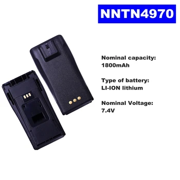 

7.4V 1800mAh LI-ION Radio Battery NNTN4970 For Motorola Walkie Talkie GP3688 CP140/040/380/150/200 EP150/450 DP1400/3688