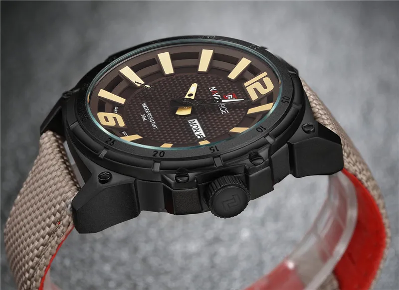 2016 Luxury Brand Men Sports Watches Men's Quartz Date Clock Fashion Casual Leather Strap Army Mili