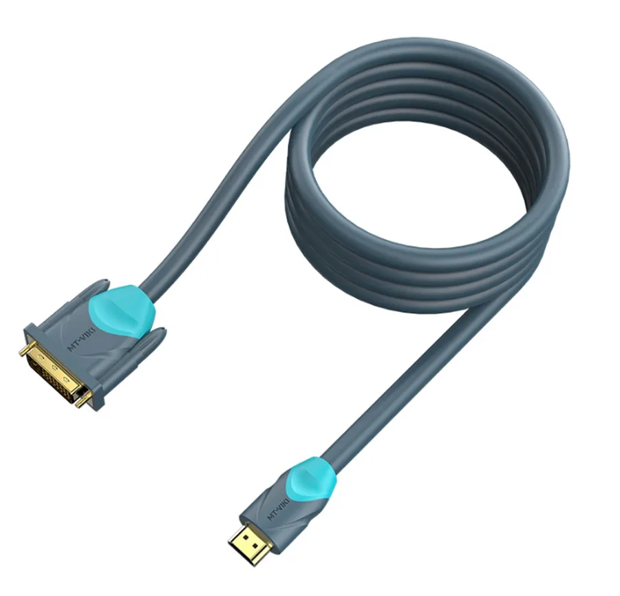 

Free shipping MT-VIKI HDMI to DVI line mutual computer TV display HD DVI to HDMI cable 1.5m