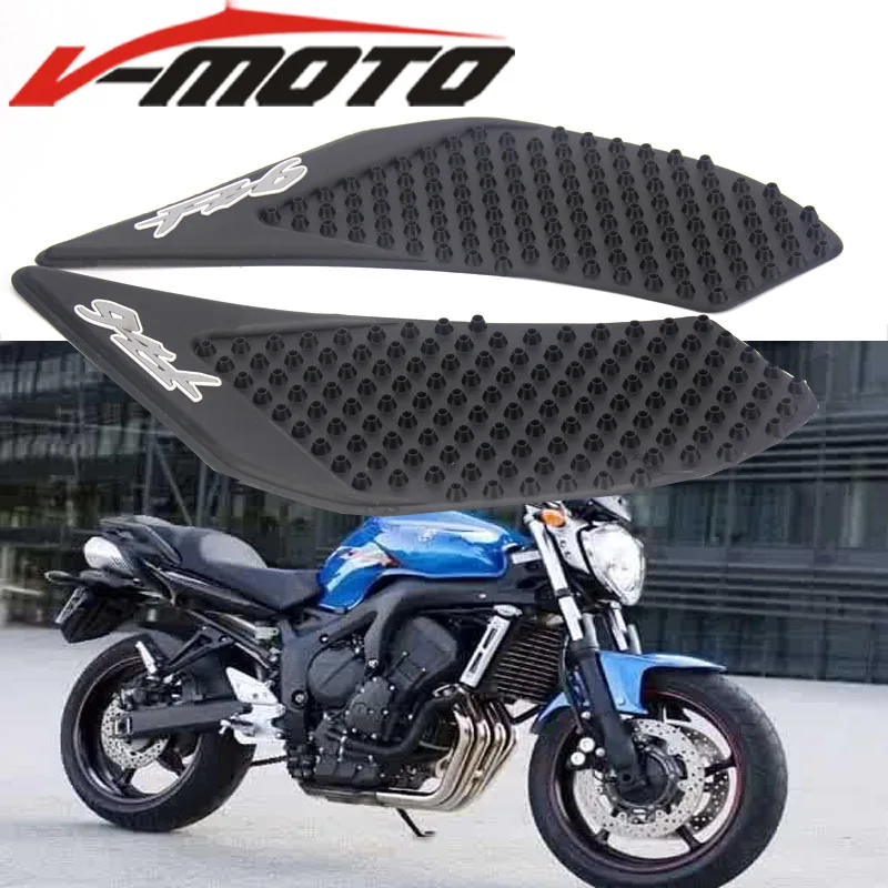 Motorbick Gas Tank Pad Traction Side Knee Grips Calcoman/ías Protector Para Yamaha FZ6 2006-2010
