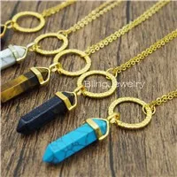 Orgânica Elegância Colar de Jóias Boêmio Azul