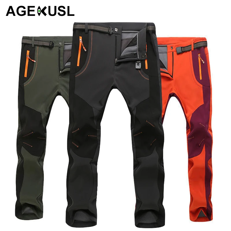 TWTOPSE Winter Men Women Cycling Pants Softshell Thermal Waterproof