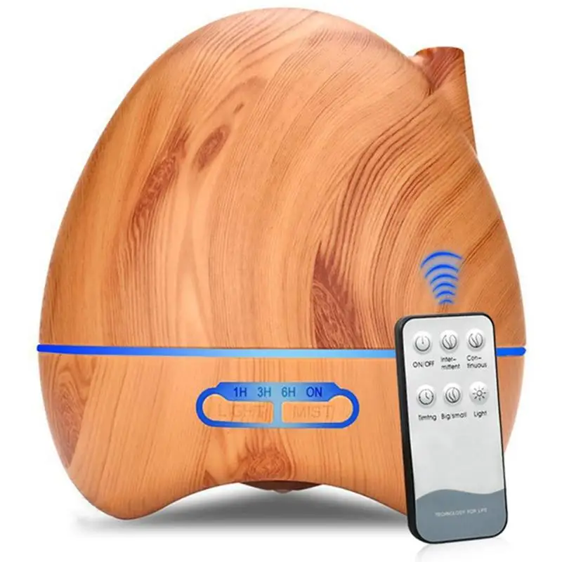 

300Ml Remote Control Essential Oil Diffuser Ultrasonic Air Humidifier Color Led Household Humidifier With Eu Plug
