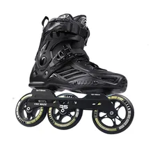 Original RS6 Inline Speed Skates Professional Adult Kids Roller Skating Shoes 3*110mm Wheels Size 35-46 Free Skating Patins SH57 inline speed skates frame 3x110mm roller skating base ilq 9 bearing 110mm durable pu skating wheel rodas unbalanced front back