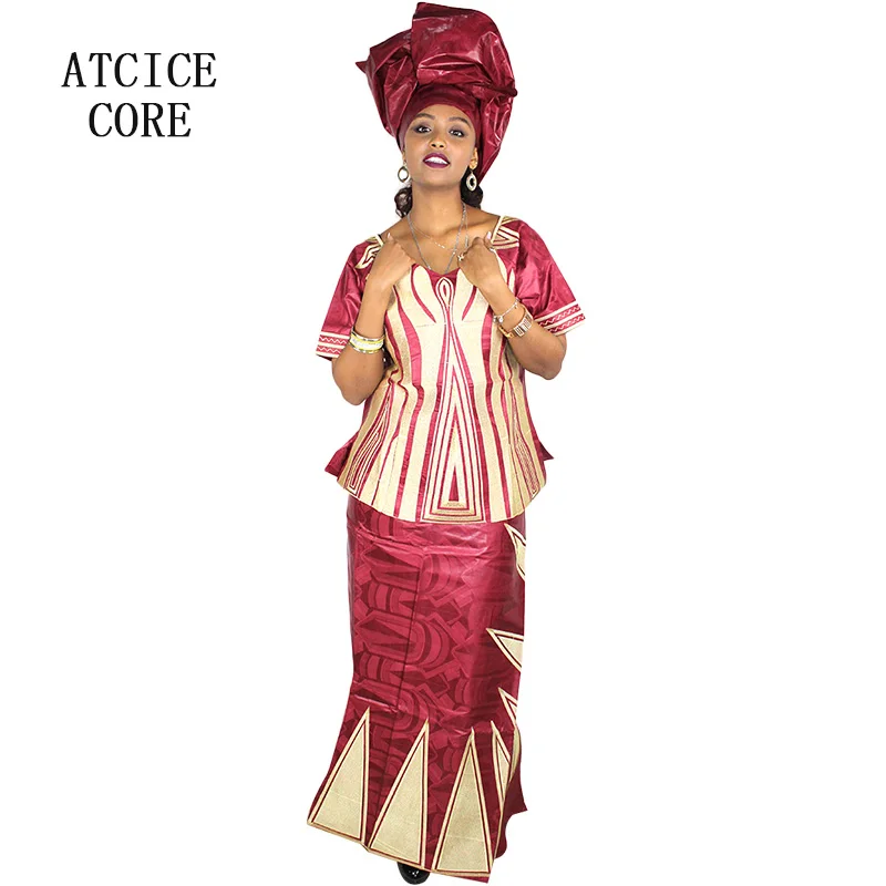 

african dresses for woman bazin riche embroidery design long dress DP214