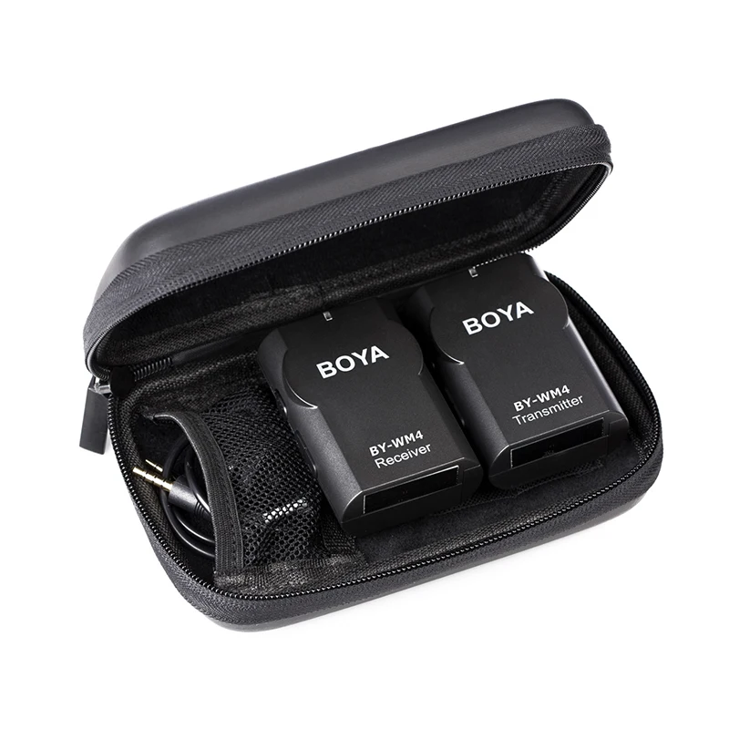 BOYA BY-WM4 беспроводной петличный микрофон системы для Canon Nikon sony Panasonic DSLR камера видеокамера iphone android смартфон