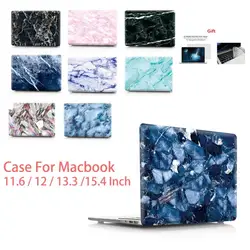 Новый мраморный цветной чехол для ноутбука MacBook Air retina Pro 11 12 13 15 для Mac Book New Pro 13 15 New Air 13,3 с сенсорной панелью