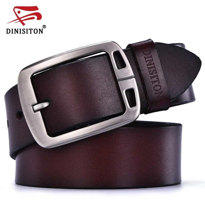 DINISITON cow genuine leather belts for men high quality mens Vintage ...