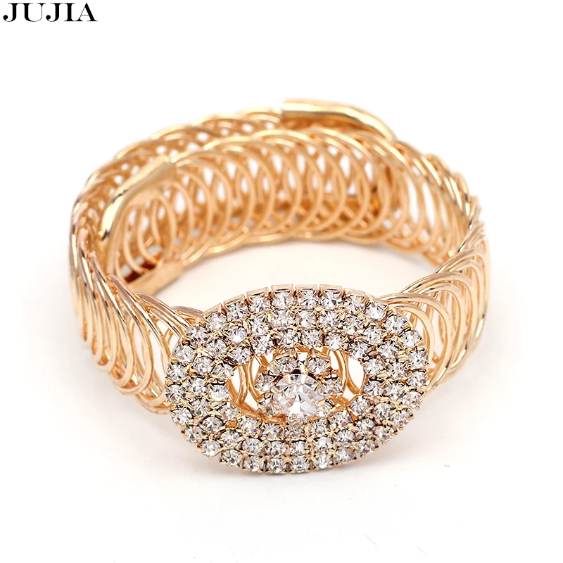 Classic font b Luxury b font charm Bracelet Vintage Bracelets Bangles font b Crystal b font
