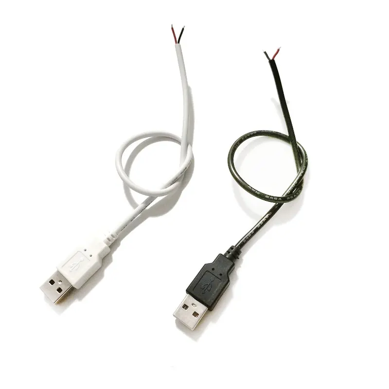 22AWG 30 см 50 см 1 м 2Pin провод USB разъем DIY USB Соединительный кабель для одного цвета 5050 3528 5730 гибкий светодиодный светильник