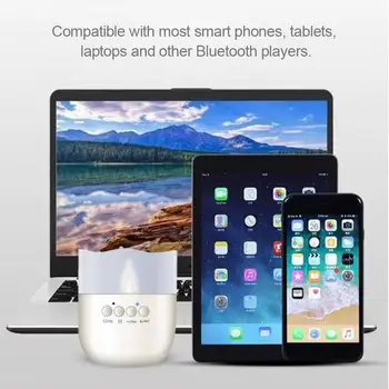 

New Innovative 2 In 1 Bluetooth Speaker Wireless Charger Candle Shaped Light Mini Bluetooth Speaker