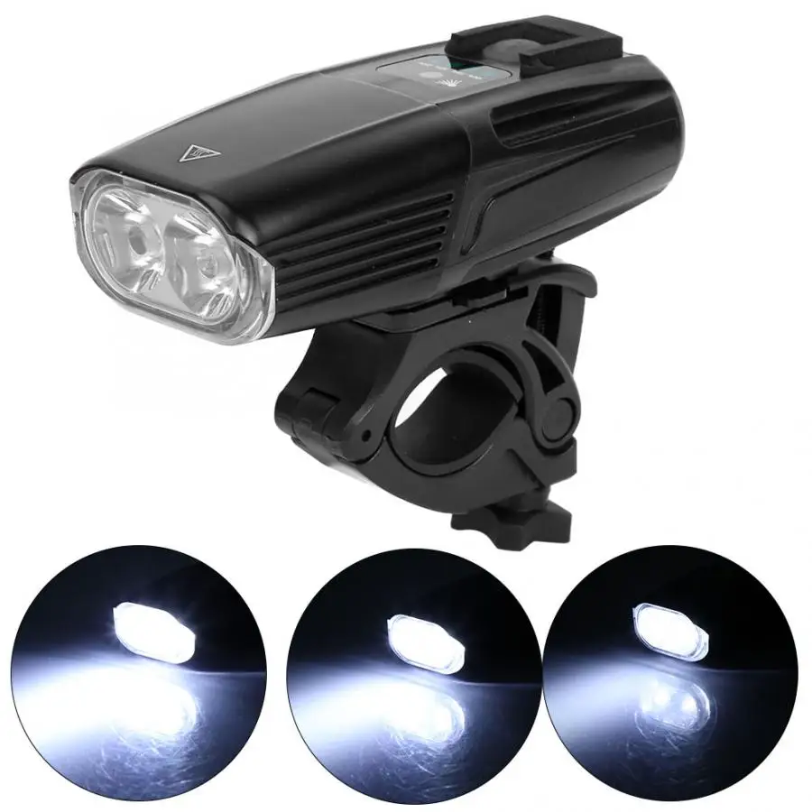 Excellent 1000LM bulb Bicycle Headlight New USB Charging Bike Flashing Warn Front Light Waterproof 4 modes Flashlight 3 Excellent 1000LM bulb Bicycle Headlight New USB Charging Bike Flashing Warn Front Light Waterproof 4 modes Flashlight 3