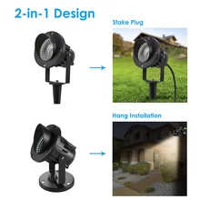 5 Вт COB светодиодный садовый фонарик с защитой от воды Открытый Пейзаж прожектор с шипами для стены газон двор пол HYD88