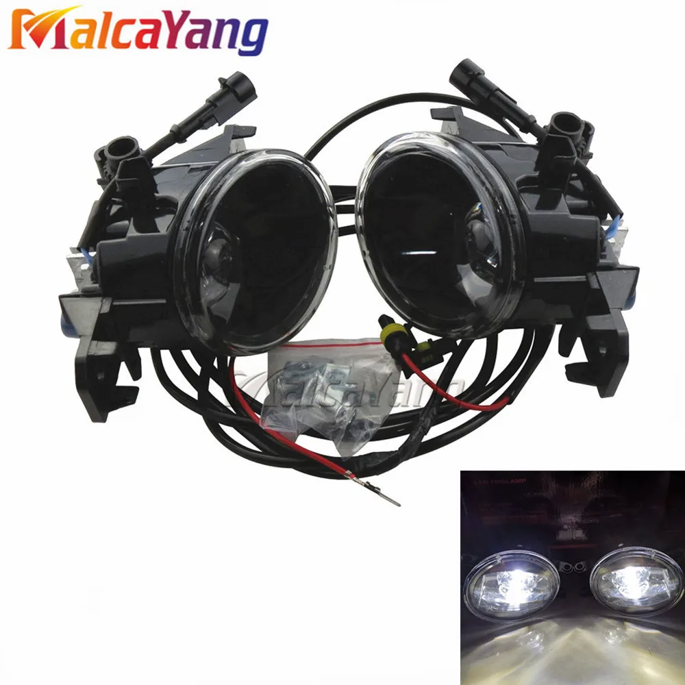 

2x Right + Left Fog Lamp Assembly LED Fog Light For Nissan Qashqai +2 (J10, JJ10) 2007-2012 DRL Daytime Running Light
