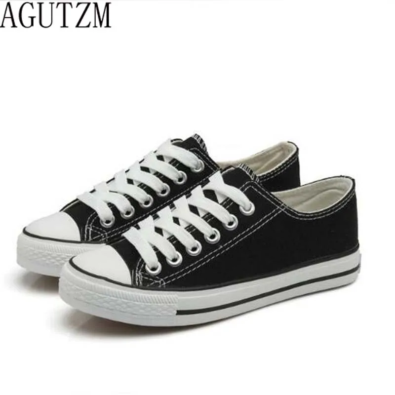 

AGUTZM 5 Colors Summer Canvas Shoes Women 2017 Fashion Hot-Selling Unisex Canvas Shoes Vulcanized Casual Shoes Woman V83